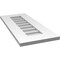 Ekena Millwork Vertical Surface Mount PVC Gable Vent: Non-Functional, w/ 3-1/2"W x 1"P Standard Frame, 12"W x 28"H GVPVE12X2801SN - alternate 5